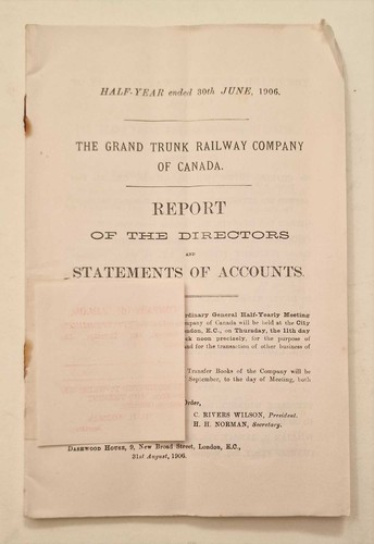 Grand trunk railway - trunk, co