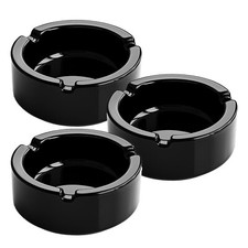 3er Set Aschenbecher Glas