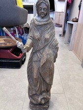 Madonna Figur Holz Geschnitzt