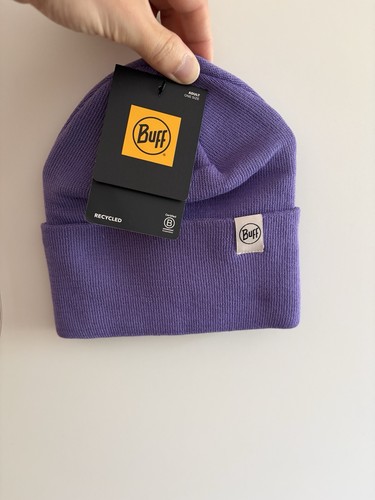 Buff knitted beanie - knitted,