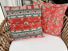 BASSETTI Kissenhülle 40x40 ANACAPRI orange Rot DEKO Kissen Hülle Baumwolle Bezug