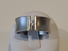 Stahl Gold 585 Spannring