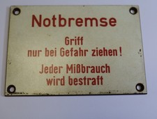 Altes Resopal Schild DB, 12,5 x 8,5 cm        VL