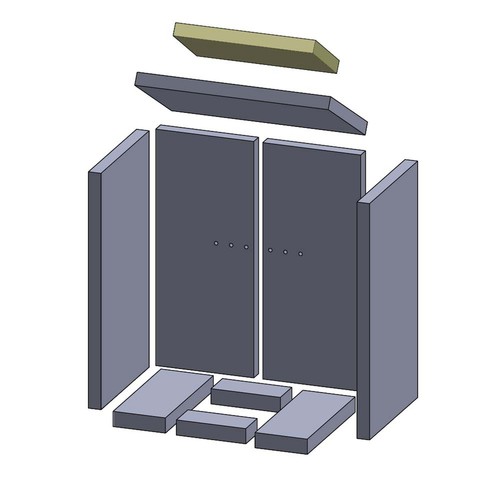 Heizgasumlenkplatte oben 278 - , x