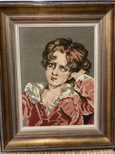 Gobelin Stickbild mit Rahmen