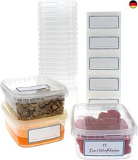 15 Stück Plastikdosen Set mit