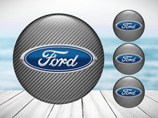 4x Silikon Aufkleber für Radkappen Ford Nabendeckel Felgenemblem Logo