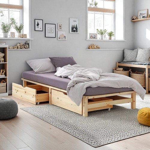 Holzbett 100 200 - holzbett, x