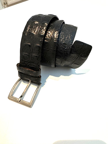 Zegna gürtel krokoprägung - gürtel,