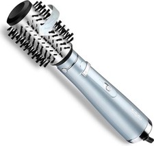 BaByliss AS773E Hydro Fusion Warmluftbürste mit Super-Ionen-Technologie, Eisblau