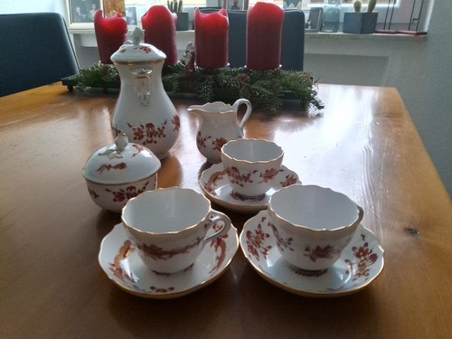 Meissen mokkaservice rote - ,