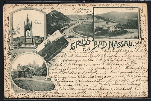 Ansichtskarte bad nassau - bad,
