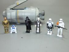 Polly Pocket Größe  LGT STAR WARS Figuren Darth Vader R2 RPO + Raumschiff und