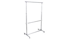 Kleiderständer Garderobenständer Garderobe rollbar 101-166cm ausziehbar