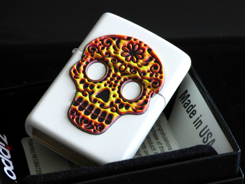 Zippo lighter sugar skull - lighter,
