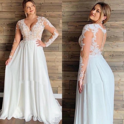 Chiffon brautkleider - chiffon,