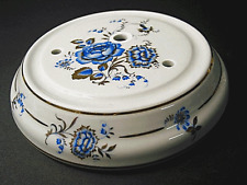 u26) Porzellan Uhren Sockel für Drehpendeluhren Blumendekor versch. Ausführungen