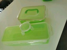 Lock&Lock, 3er Dosen Set Limette Behälter  5 Liter, 4.5 Liter, 100 ml