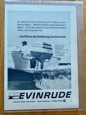 Evinrude Outboard Marine Außenbordmotor Original 1964 Vintage Advert Werbung