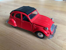 Modell Auto Citroen 2 CV Ente rot Maßstab nicht bek. unbespielt staubig o. OVP V