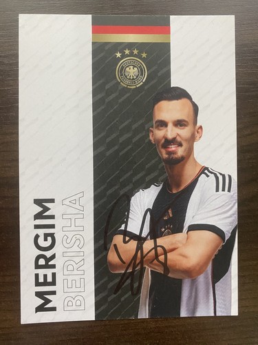 Mergim berisha autogrammkarte - mergim,