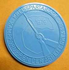 DDR Abzeichen Button - Kreisspartakiade Kampfgruppen der Arbeiterklasse 1979