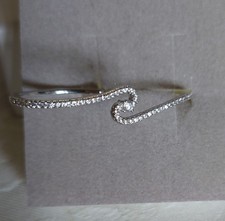 Doppelring für 2 Finger Sterlingsilber 925 mit Zirkonia Gr. 58