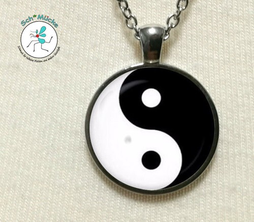 Halskette yin yang - yin,