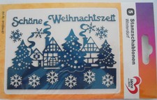5 Stanzschablonen "Winterdorf" K.  Jittenmeier/ QVC