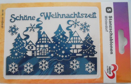 Stanzschablonen winterdorf - 5,