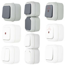 REV Ritter Atlantik Aufputz Feuchtraum Schalterprogramm weiß grau AP Steckdosen