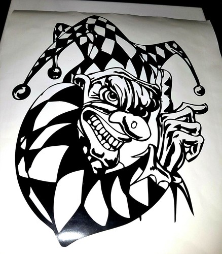 Aufkleber joker clown - joker,