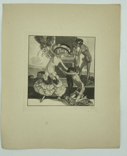 Erotische heliogravüre von - erotische,