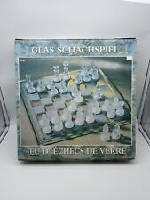 Glas Schachset Schachspiel