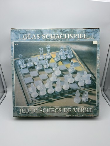 Glas schachset schachspiel - schachset,