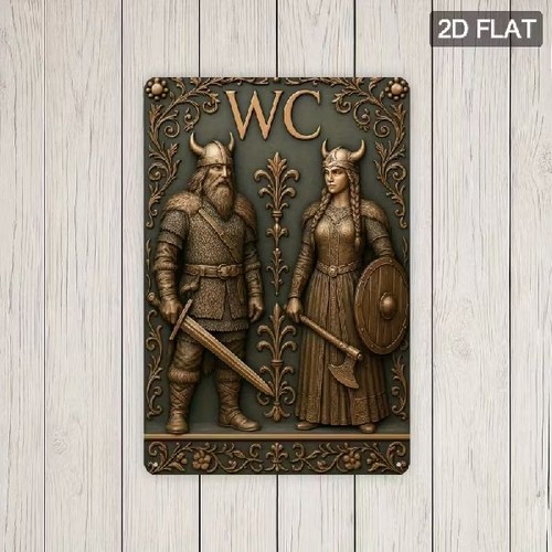 Blechschild wikinger schild - blechschild,