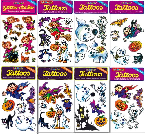 Halloween kinder tattoos - halloween,