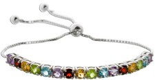 Peridot Bolo Armband Silber