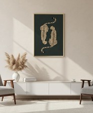 Edles Leopard-Poster -