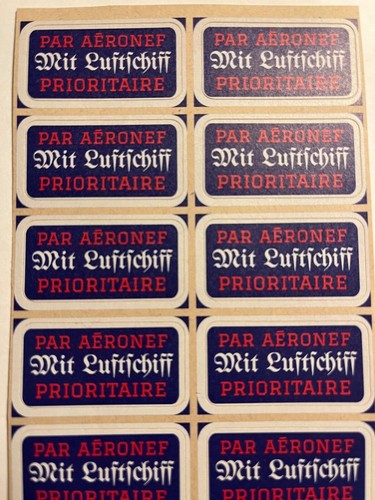 Luftpost-Aufkleber/Sticker