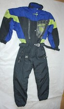 BRUGI Vintage 90er Ski Skianzug OVERALL Snowboard DAMEN ca Gr 38 einteilig