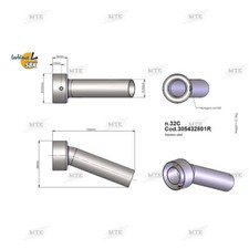 LeoVince Auspuff DB Killer Nr 32C SBK 305432801R für KTM Husqvarna Yamaha Suzuki