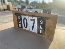 Handgemachter Holzkalender – Vintage – zum Aufhängen DIY