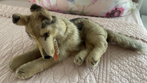 Steiff hund colli mit knopf - steiff,