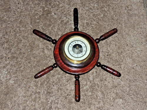 Vintage barometer holz schiffs - barometer,