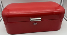 Wesco "Grandy" Brotkasten Brotbehälter Rot Metall 42x17x22 cm Retro Stil