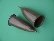 2x DDR Grabvase braun Steckvase Friedhofsvase Kunststoff Erdvase Vase Grab 22cm