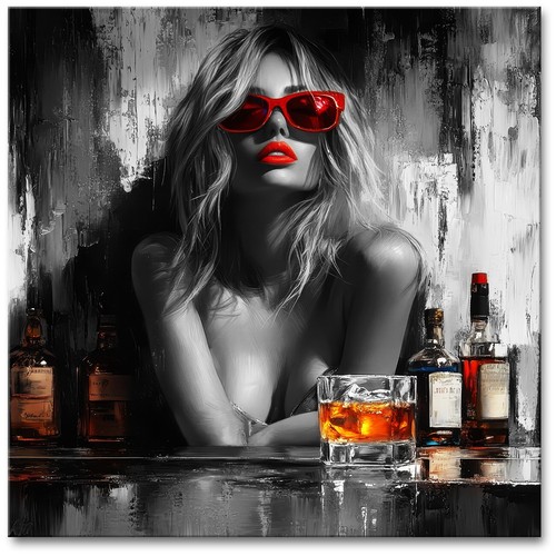 Leinwand bild whiskey - leinwand,