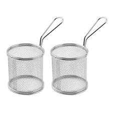  2 Stück Metall-Frittierkorb