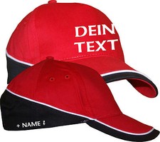 Bedruckte Basecap Baseball Cap Kappe Mütze Text mit Name Wunschname Wunschtext 8